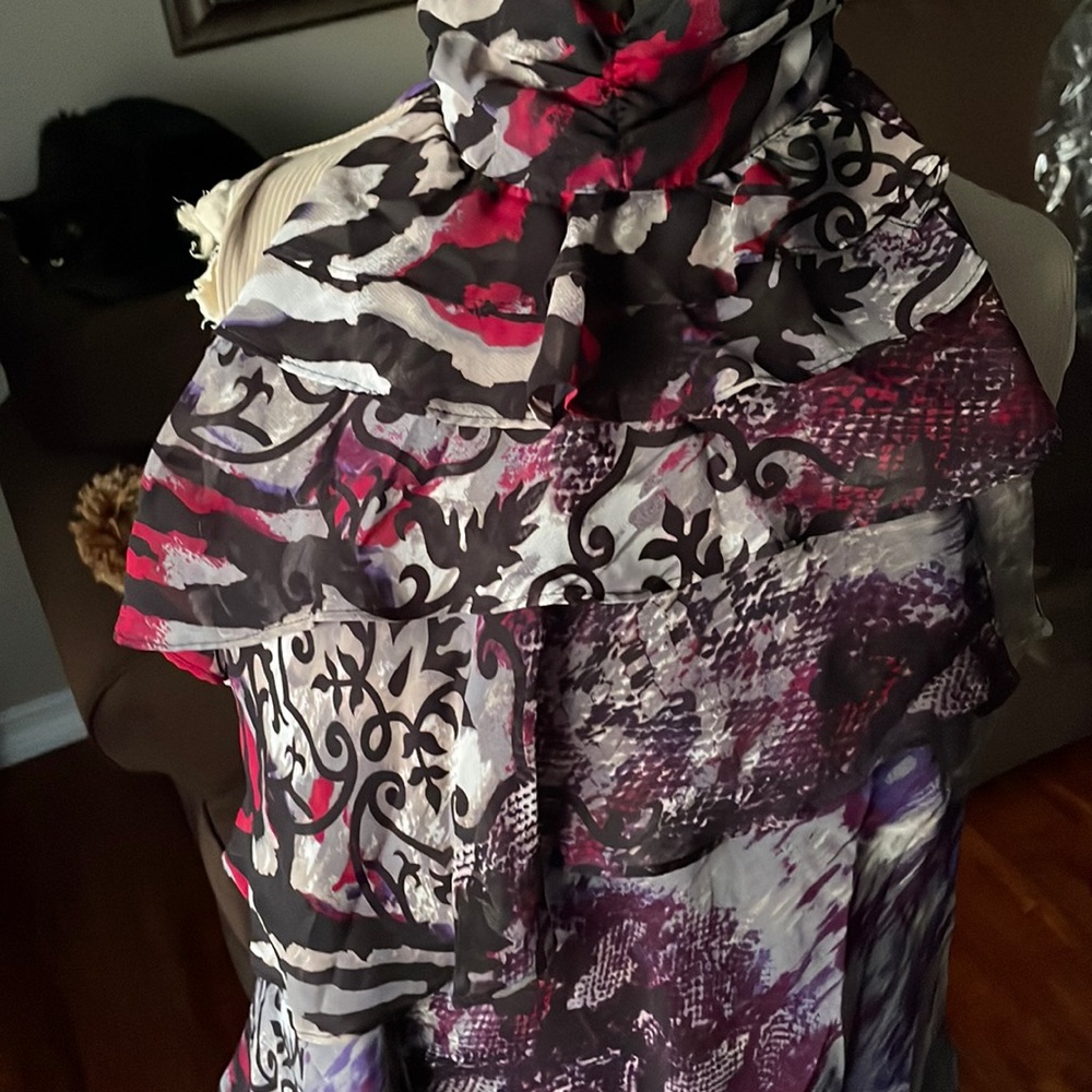 Beautiful summer turtleneck blouse